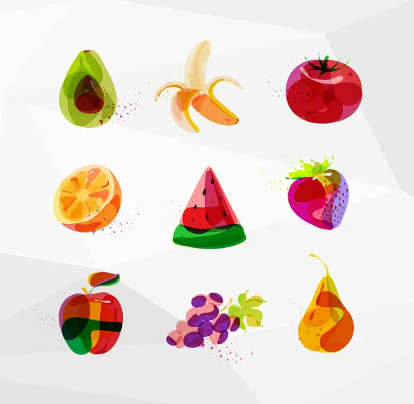 Šťavnaté ovoce abstraktní — Stockový vektor