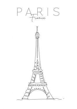 Paris Eyfel Kulesi afişi