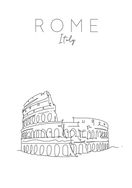 Poster Roma Colosseum — Vector de stoc