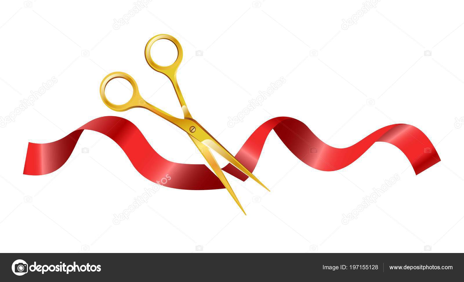 Scissors Ribbon Cutting
