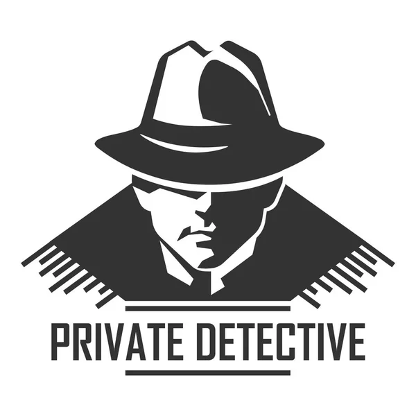 Ícone detective privado —  Vetores de Stock