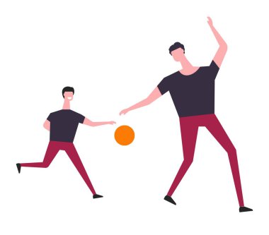 Hafta sonları, oğlu ile oynama Baba aile Hobiler.