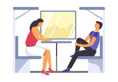 Trende seyahat yolcu vektör