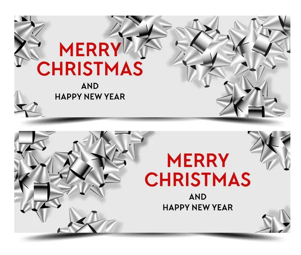 Feliz Natal Banners Modelo Venda Vector — Vetor de Stock