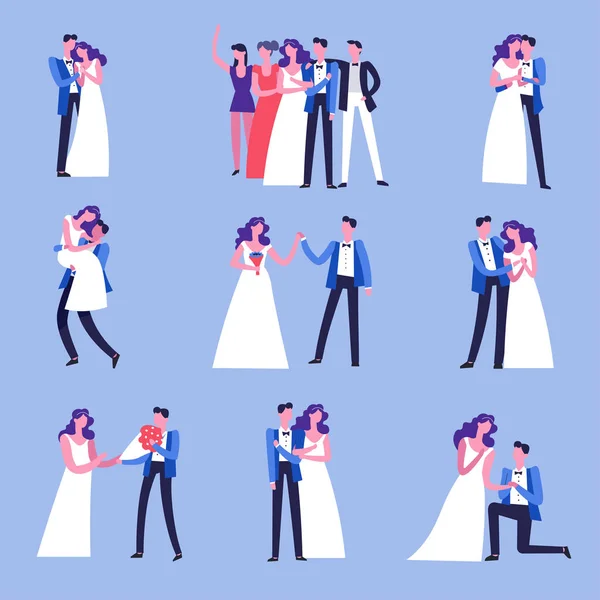 Evlilik Kutlama Töreni Düğün Vektör — Stok Vektör