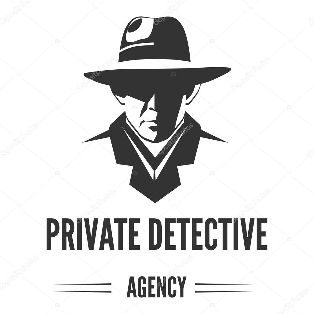 Private detective logo vector