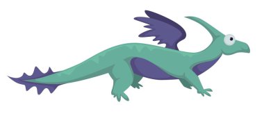 Dinozor ya da ejderha vektör izole illüstrasyon