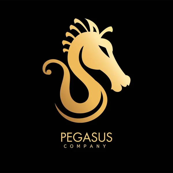 Logotipo Empresa Pegasus Logo Agencia Icono Aislado Vector — Archivo Imágenes Vectoriales