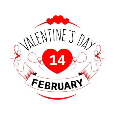 Mutlu Sevgililer Festival posteri, vektör 