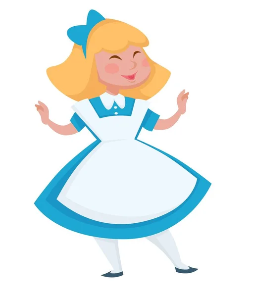 Book Character Alice Wonderland Vector — Stock Vector