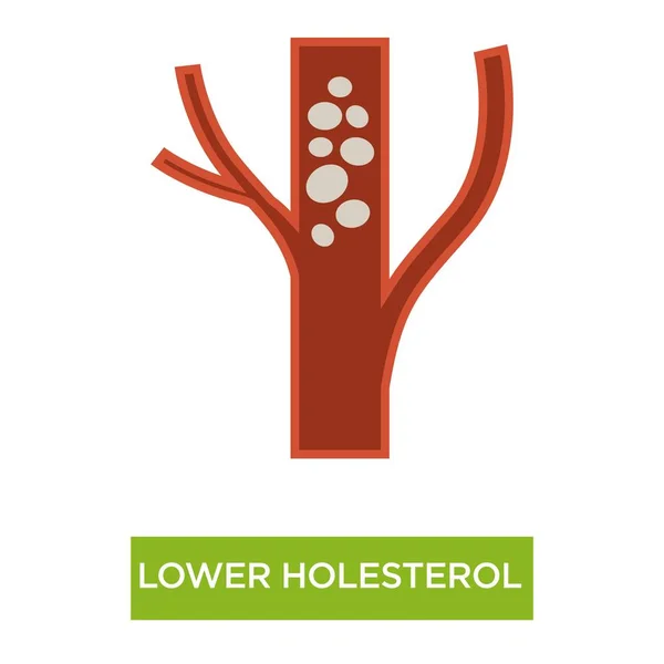 Artéria Coronária Saudável Baixar Colesterol Normal Pressão Arterial Vetor Veia — Vetor de Stock