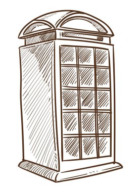 İngiliz telefon kulübesi İngiltere'de sembol İngiltere'ye seyahat