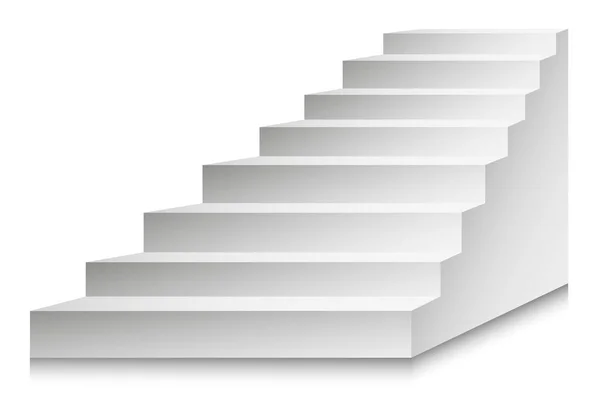 Escaleras o escaleras y escalera de podio vector ilustración . — Vector de stock