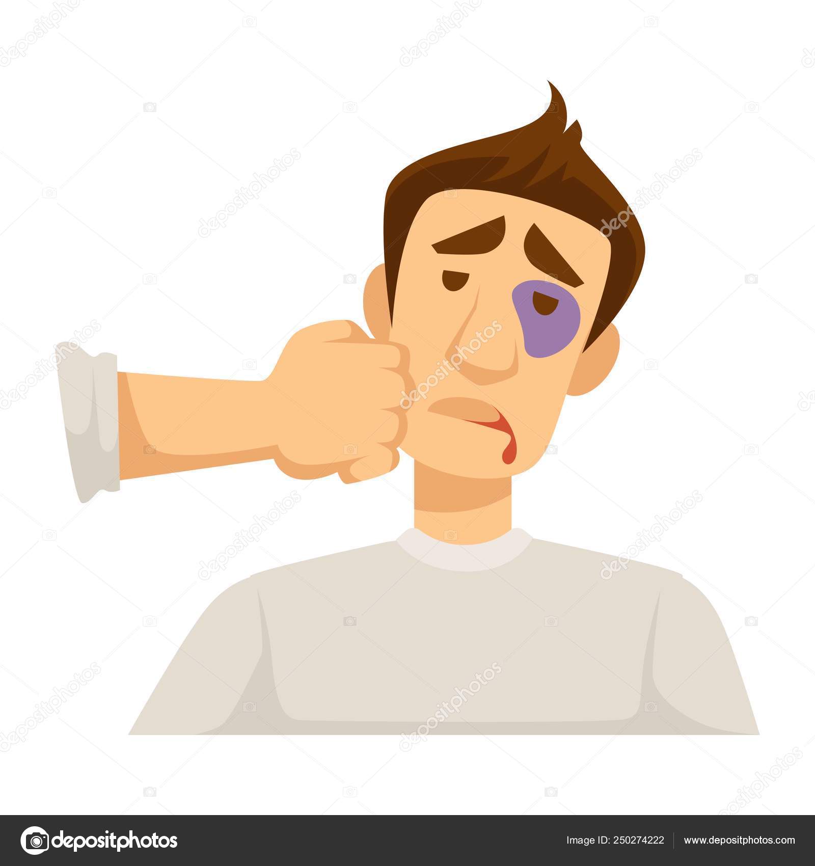 Man punching a cigarette to knock out. This illustration meaning to  fighting for stop smoking. Stock Vector