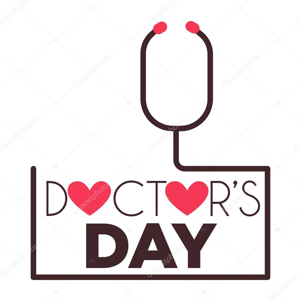 Doctors day medical worker professional holiday isolated icon