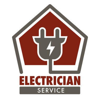 Elektrikçi servis izole simgesi Tak ve geçerli kablolama