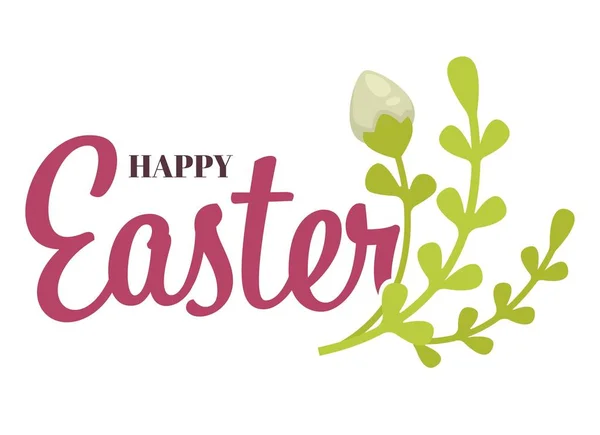 Christian religion Easter holiday isolated icon white flowers vector spring bouquet leaves plant blossom congratulation or greeting emblem or logo lettering event celebration blossom on branch.