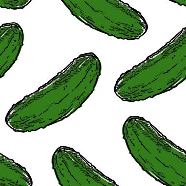 Salatalık sebze dikişsiz desen çiftlik hasat pişirme madde vektör salatası ve vitaminler sonsuz doku organik vejetaryen ve vegan gıda duvar kağıdı baskı tarım ve mutfak fon