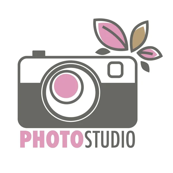 Retro Photo Camera Photo Studio Isolated Vector Icon Photographer Mobile — Stock Vector