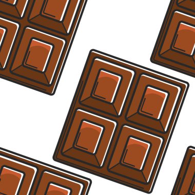 Çikolata bar dikişsiz desen İsviçre geleneksel gıda vektör tatlı üretim kakao çekirdekleri malzemeler sonsuz doku seyahat ve turizm İsviçre sembolleri duvar kağıdı baskı koyu veya süt sıralama.