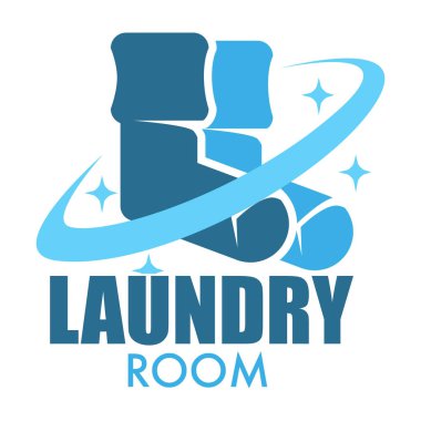 Çorap izole simge çamaşır odası çamaşır yıkama vektör ev işleri ve temizlik temizlik ve hijyen temizlik giyim temiz ve gelgit giysiler ve keten ev işi amblemi veya logo çamaşırhane.