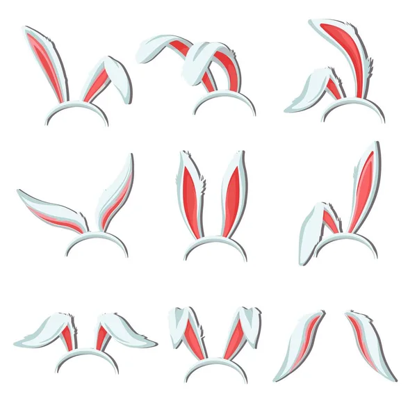 Bunny uszy element kostium królika lub usłyszeć część ciała — Wektor stockowy
