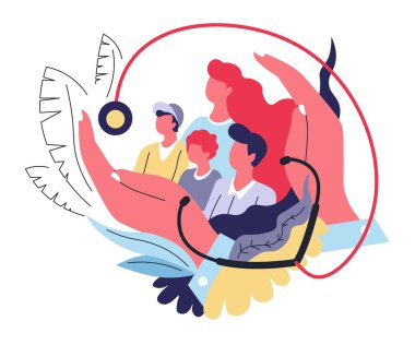 Aile sağlık sigortası soyut kavram tıp ve sağlık