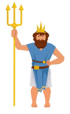 Poseidon veya Neptün Yunan veya Roma antik deniz tanrısı