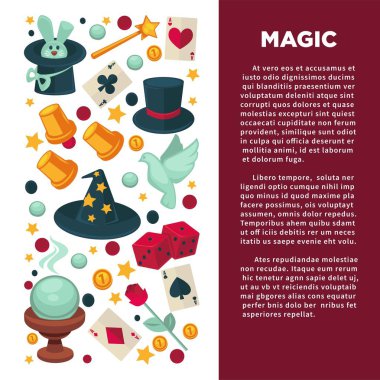 Magic show ve sihirbaz ekipman sirk sirk afiş