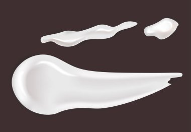 Krem smear kozmetik ve cilt bakımı veya makyaj jelveya losyon