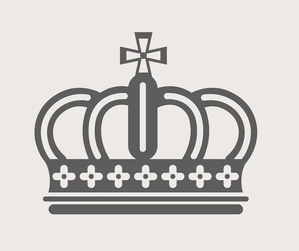 Crown royalty accessory King or Queen power symbol — Stock Vector