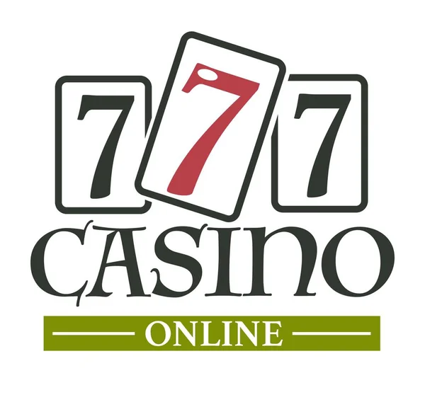 Casino online geïsoleerd pictogram gokken gokkasten en speelkaarten — Stockvector