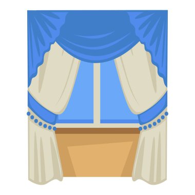 Pencerede Perdeler, Biedermaier moda tarzı izole nesne