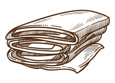 Terzi dükkanı veya atölyesi, kumaş veya tekstil kazık izole kroki