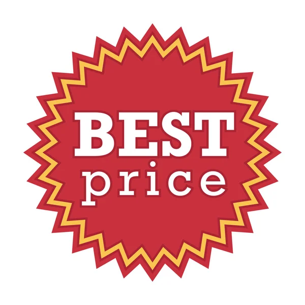 Zakupy Logo Najlepszej Ceny Wyprzedaż Lub Ikona Rabatu Białym Tle — Wektor stockowy