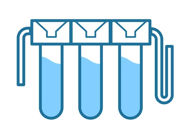 Water Zuivering Geïsoleerd Icoon Kraan Recycle Pomp Afvalwaterbehandeling Vector Filtratie — Stockvector