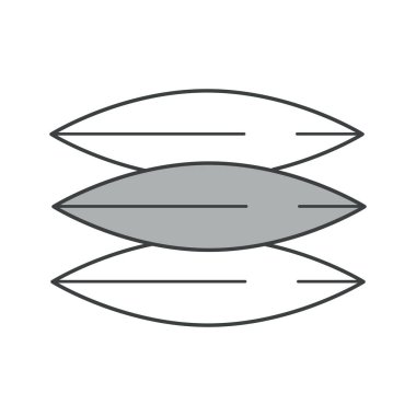 Yastıklar kazık veya yastıkyığını, pamuk yatak, izole nesne