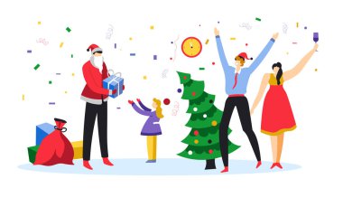 Mutlu Noeller ve mutlu yıllar, Aile ve Noel Baba