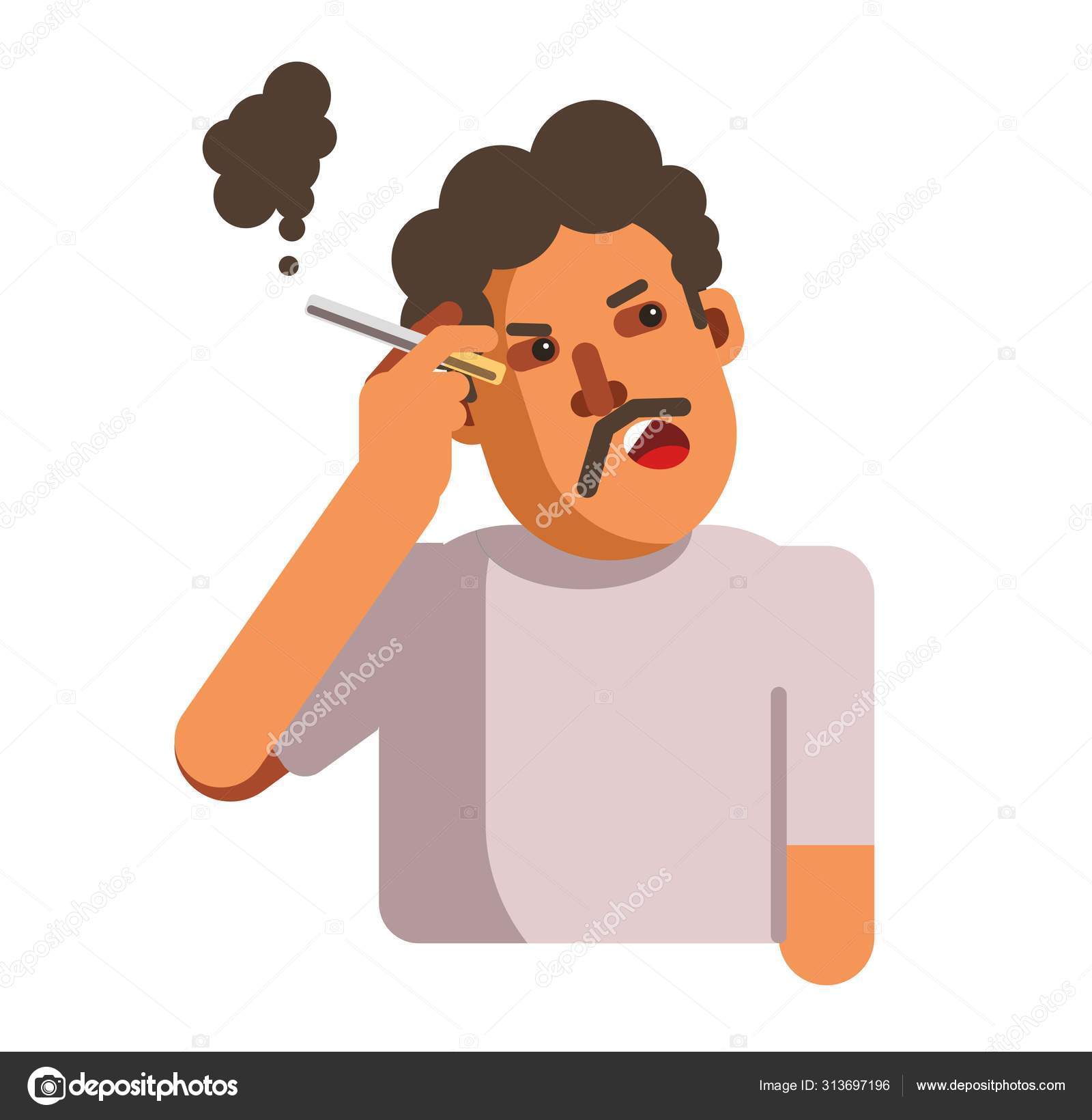 Unhealthy People Smoking