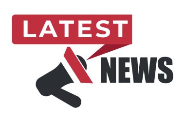 En son haber metninin bulunduğu megafon ya da hoparlör simgesi