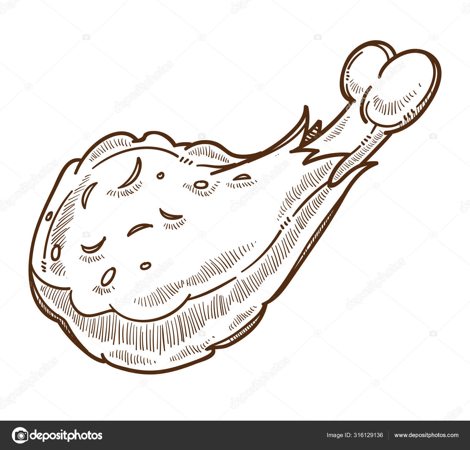 Hand-drawn Chicken Face Illustration Farm Animal Stock Vector (Royalty  Free) 1317277490 | Shutterstock