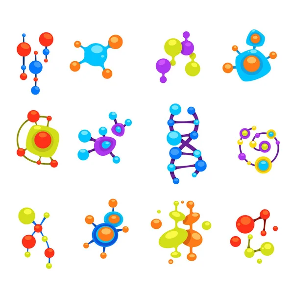 Engenharia genética, ilustração isolada de vetores de células de DNA —  Vetores de Stock