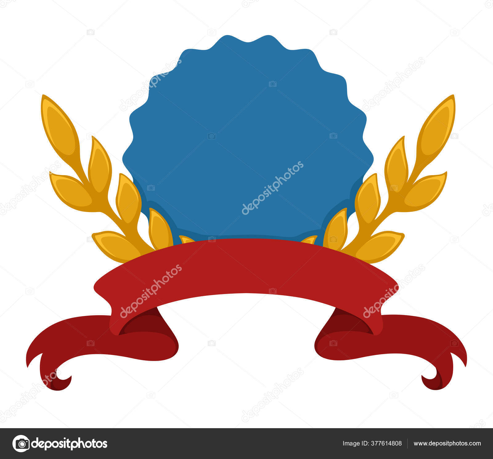 Image vectorielle Bannière Vide Avec Ruban Espace Copie Bouclier Héraldique  Isolé Avec par ©Sonulkaster - 377614808, image size:1600x1489