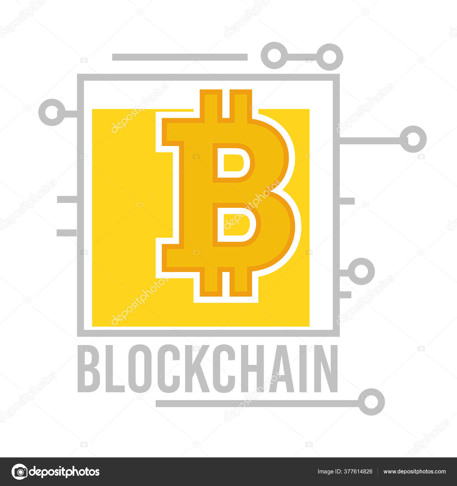 Sistema Cadena Bloques Pago Financiación Icono Aislado Bitcoin Banca  Virtual Vector de stock #377614826 de ©Sonulkaster