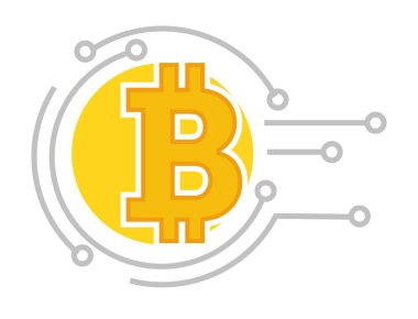 Çevrimiçi hesaba para yatırmak ve depolamak için kripto para birimi finans sistemi. Bitcoin ve engelleme bankacılık metodu, ekonomik güvenlik ile işlemler yapmak, düz biçimli vektör