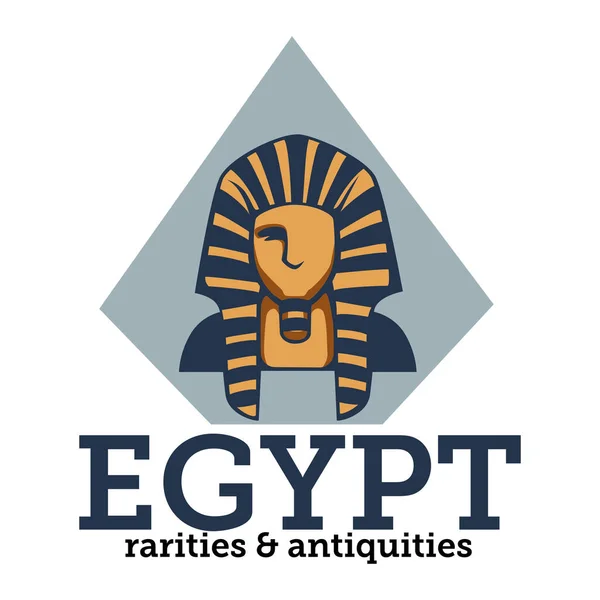 Egypt Rarities Antiquities Travel Destination African Country History Old Civilizations — Stock Vector