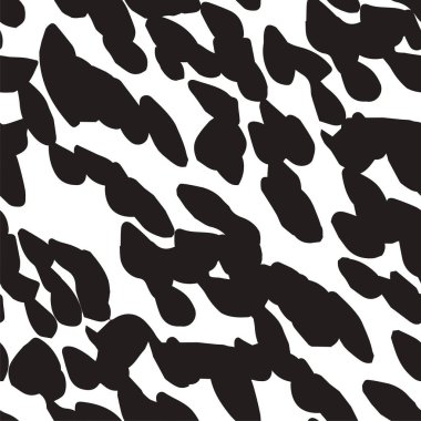 Siyah ve beyaz soyut şekiller, pürüzsüz desenler ya da afişler. Asgari tek renkli arka plan, zebrayı hatırlatan basit karalama. Sanatsal dekorasyon kapaklarının yinelenen şekilleri, düz biçimli vektör