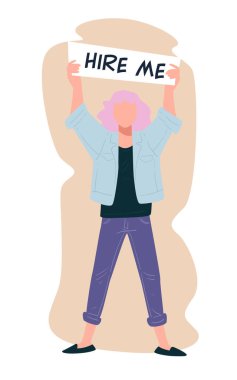 İşaretli bir kadın beni işe aldı, işsiz bir adam iş arıyor.