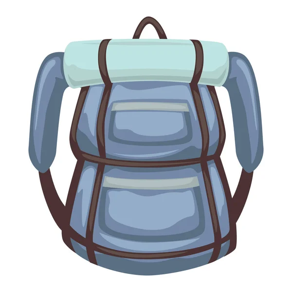 Рюкзак с ковриком для сна, путешествий и кемпинга — стоковый вектор