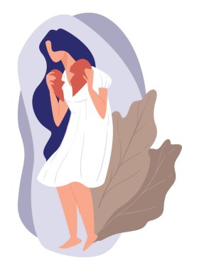 Kırık kalp, ayrılık ya da ayrılık taşıyan kadın karakter